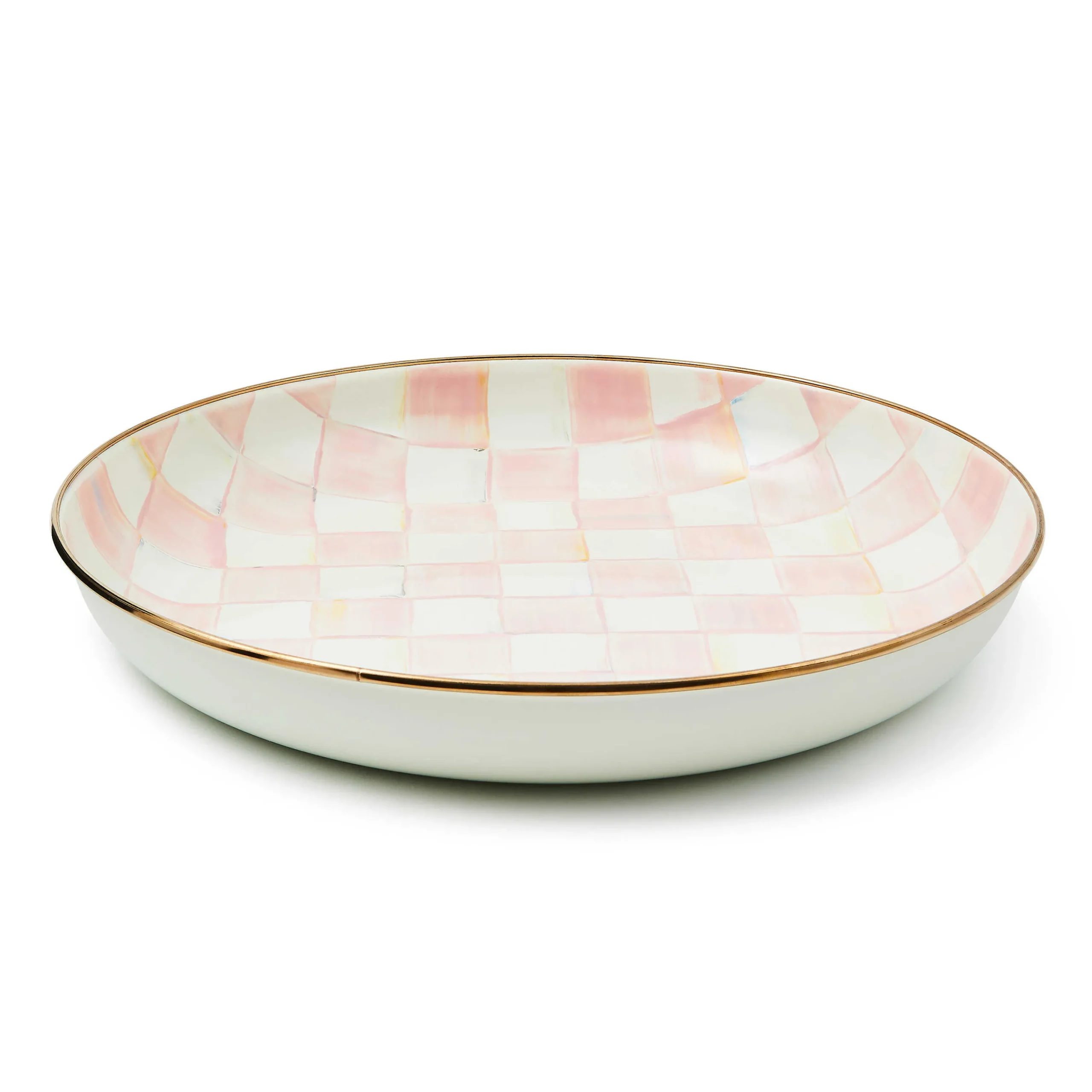 MacKenzie-Childs Rosy Check Abundant Bowl| Fall Entertaining|Serveware