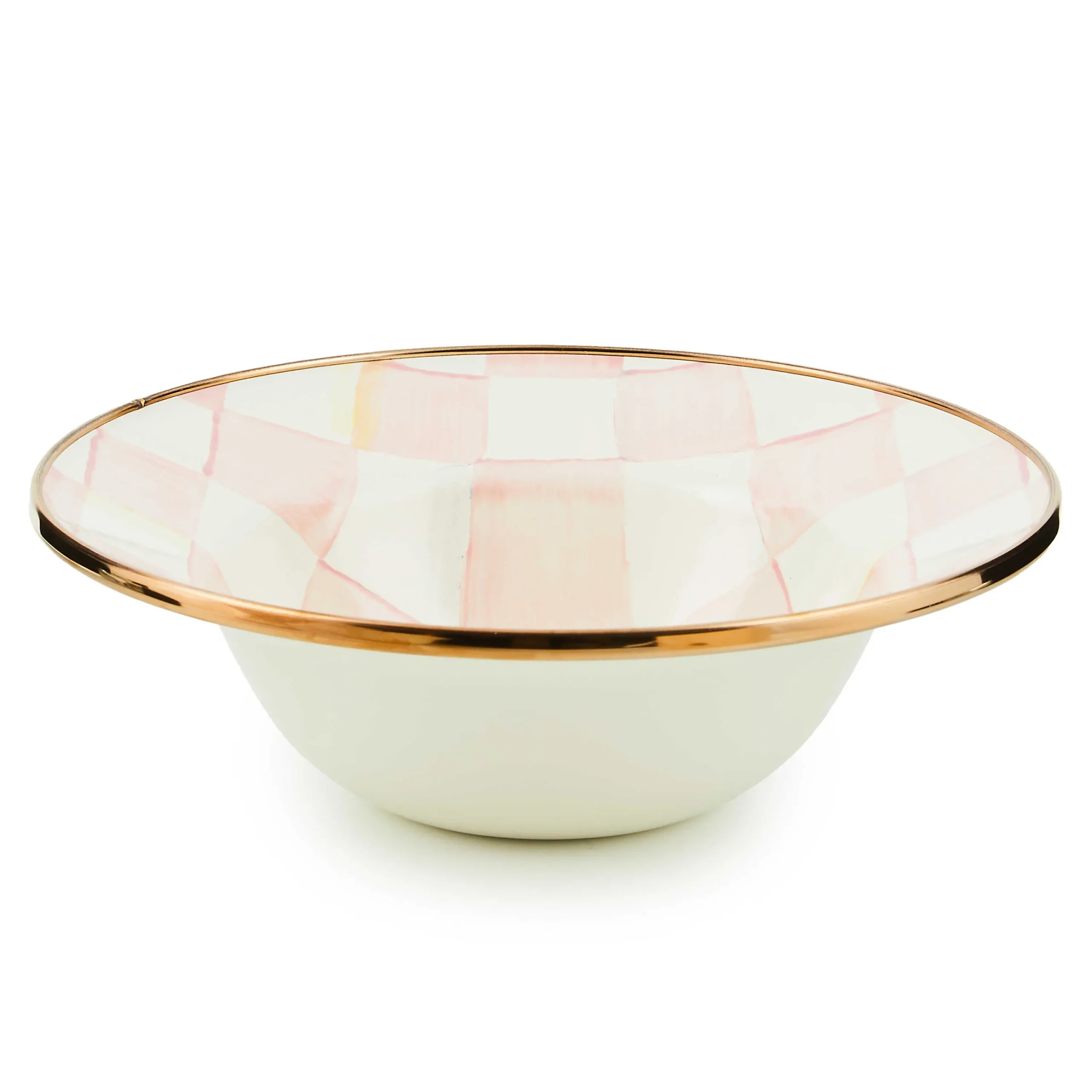 MacKenzie-Childs Rosy Check Breakfast Bowl| Spring|Dinnerware & Flatware