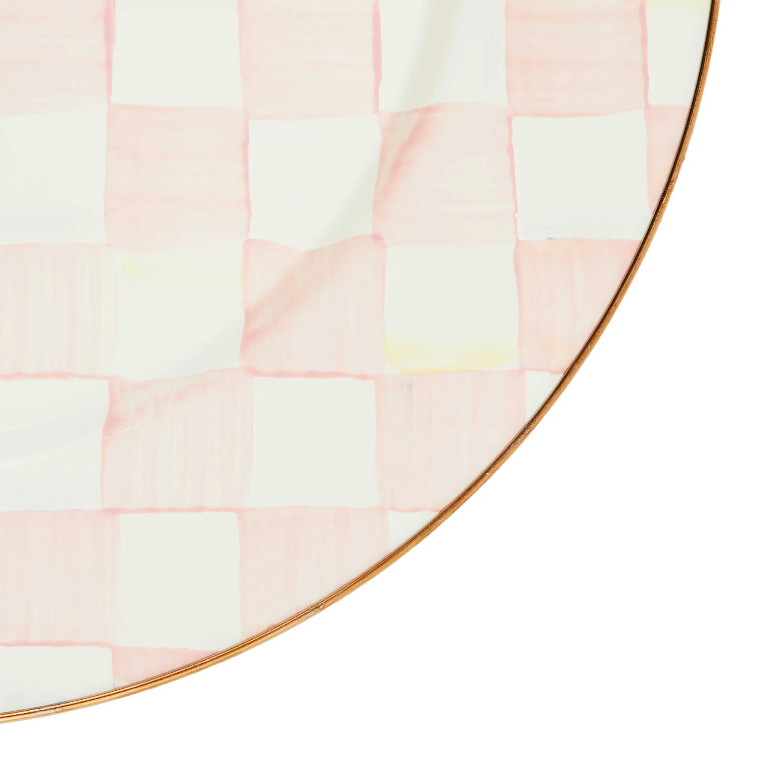 MacKenzie-Childs Rosy Check Charger/Plate| Easter|Spring