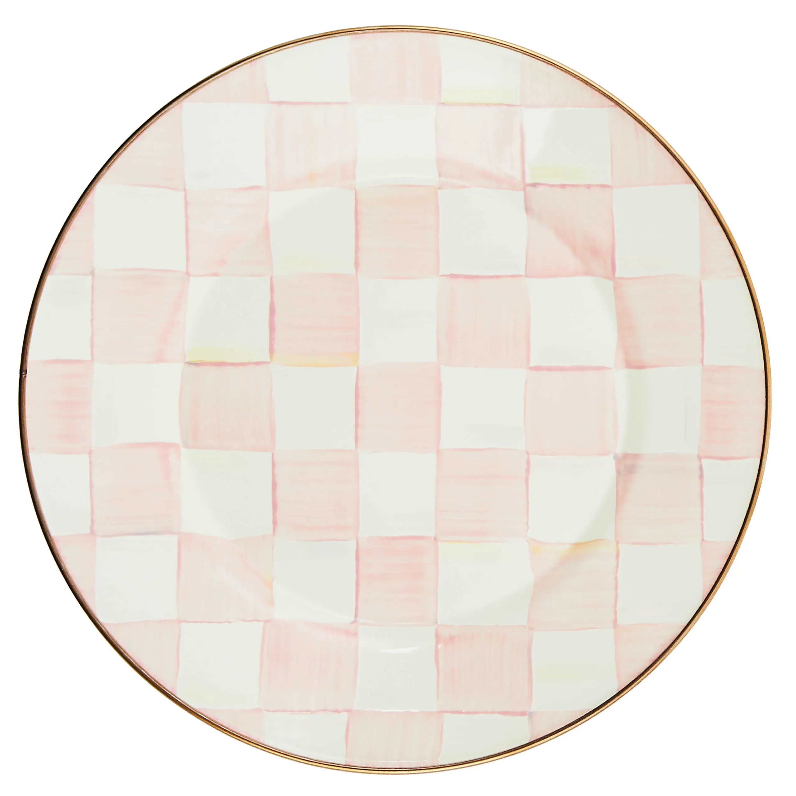 MacKenzie-Childs Rosy Check Dinner Plate| Easter|Spring