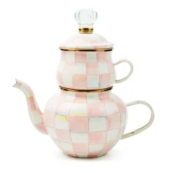 MacKenzie-Childs Rosy Check High Tea| The Coffee Shop|Fall Entertaining