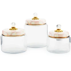 MacKenzie-Childs Rosy Check Kitchen Canister, Large| Kitchen Storage & Organization
