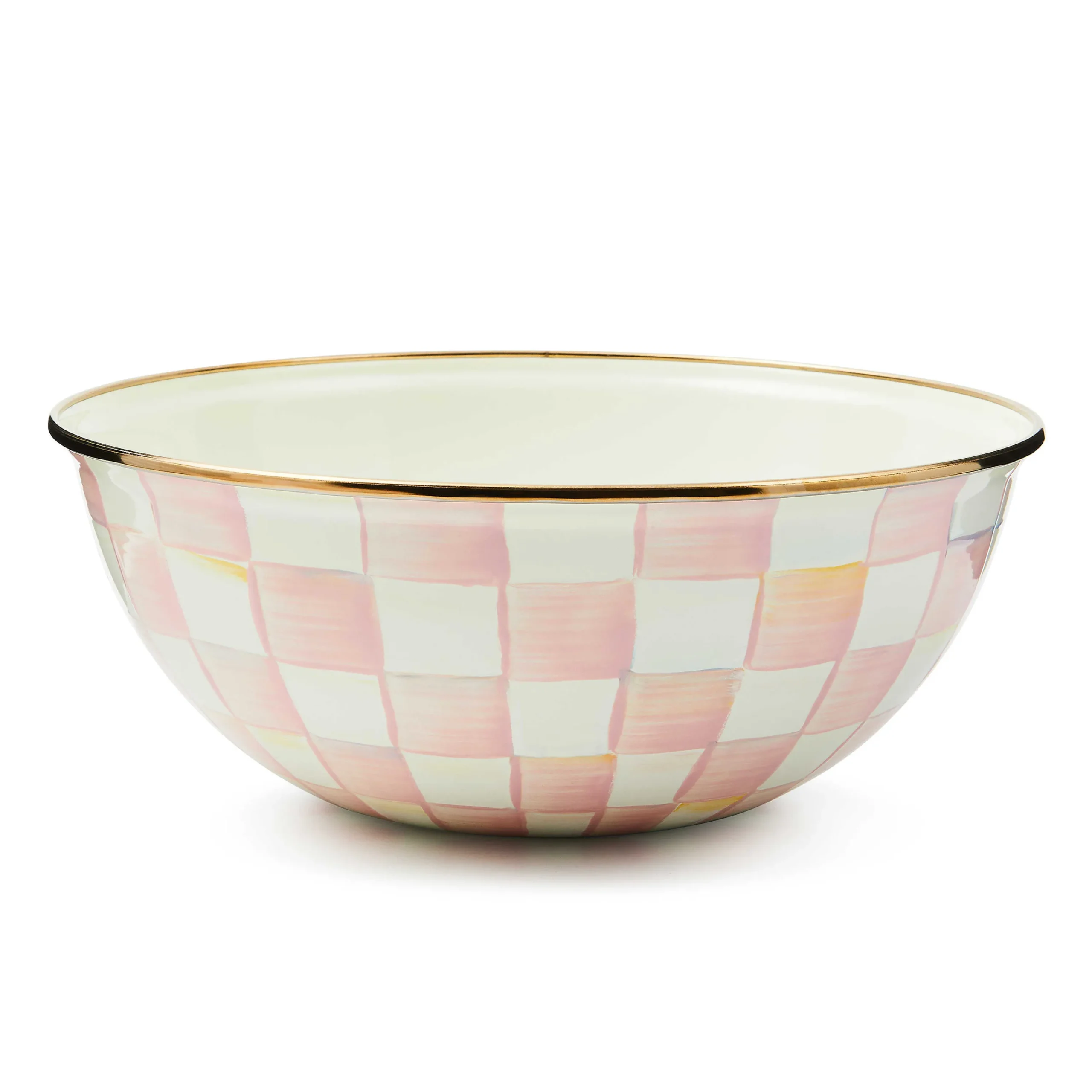 MacKenzie-Childs Rosy Check Medium Everyday Bowl| Fall Entertaining|Serveware