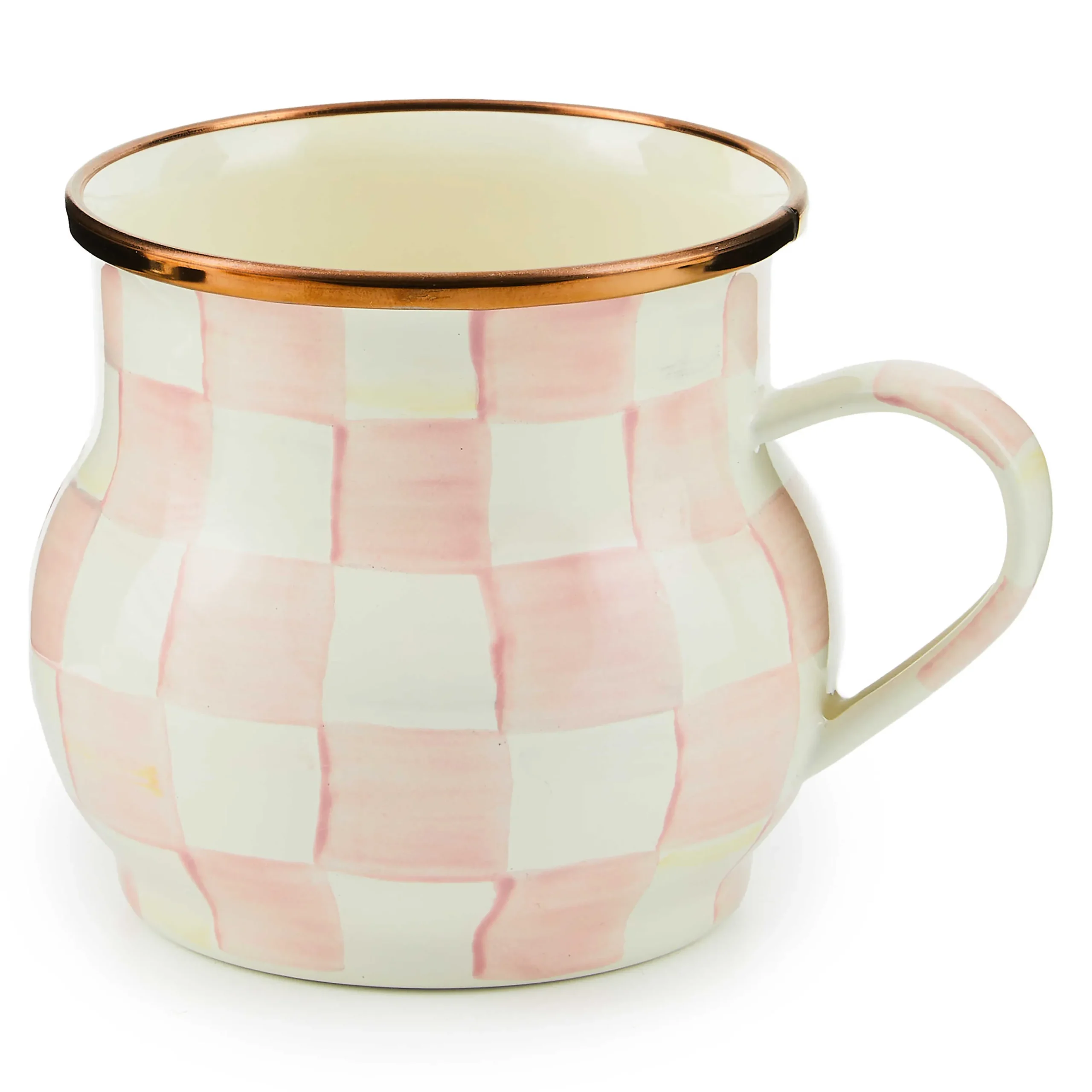 MacKenzie-Childs Rosy Check Mug| Spring|The Coffee Shop