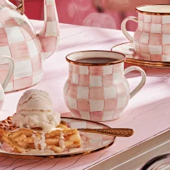 MacKenzie-Childs Rosy Check Mug| Spring|The Coffee Shop