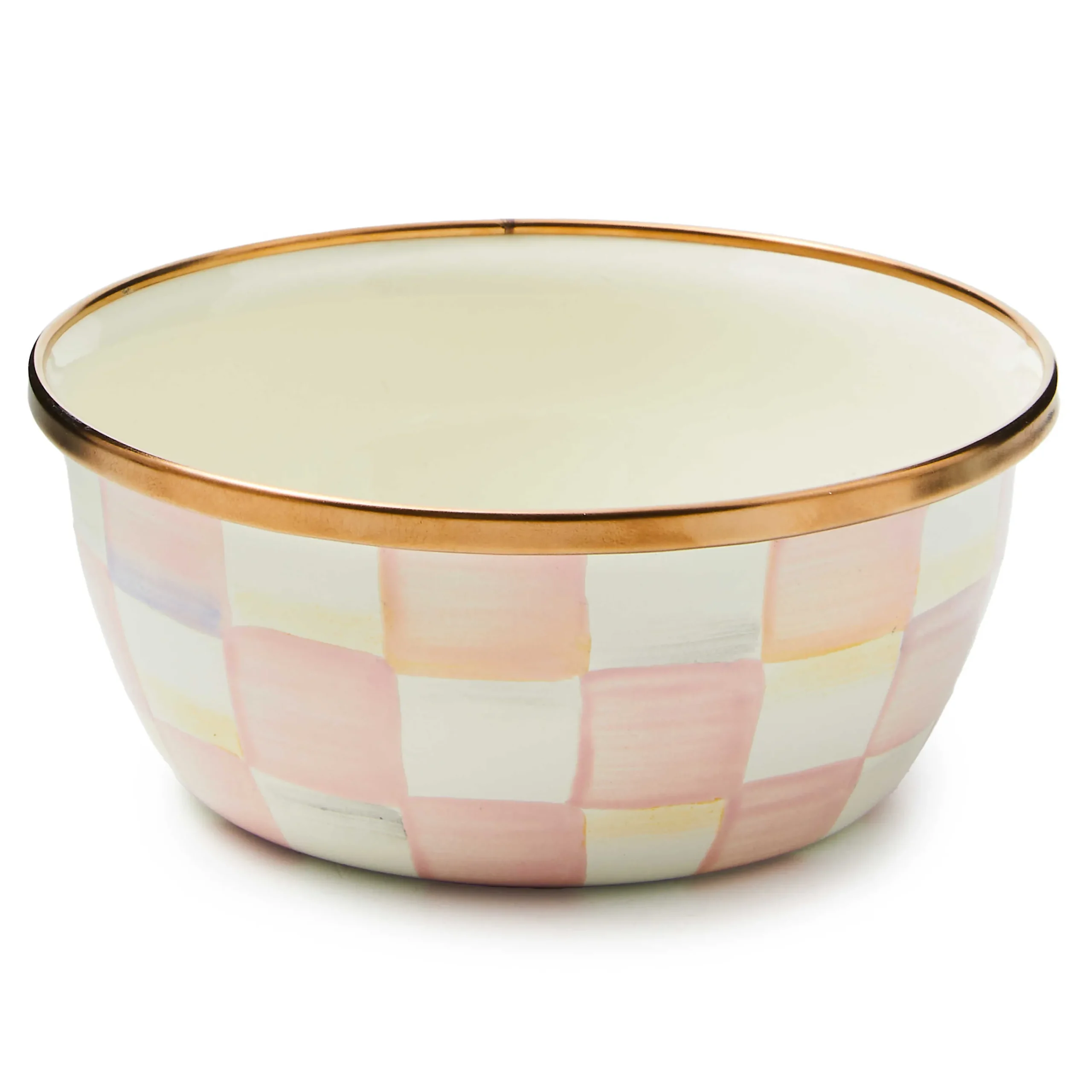 MacKenzie-Childs Rosy Check Pinch Bowl| Fall Entertaining|Serveware