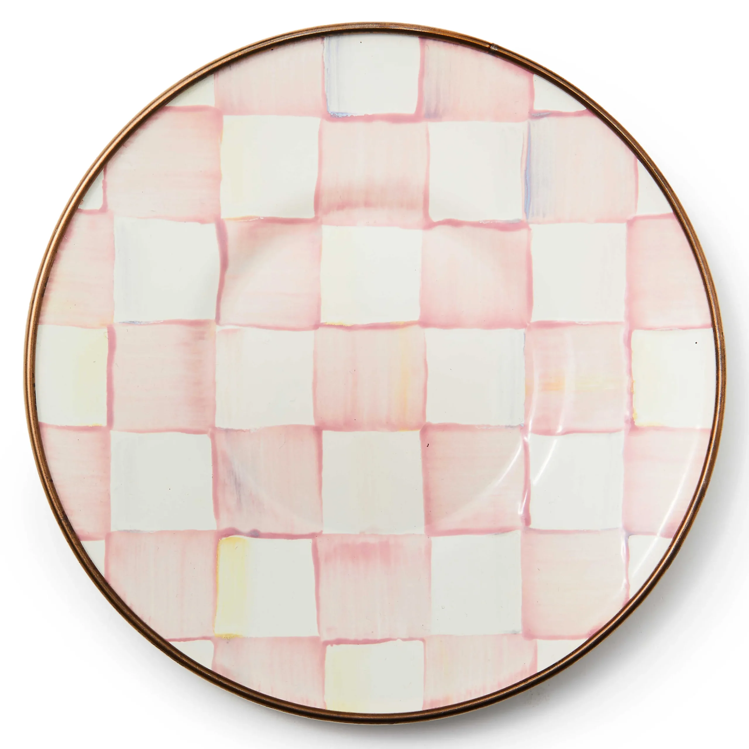 MacKenzie-Childs Rosy Check Saucer| The Coffee Shop|Fall Entertaining
