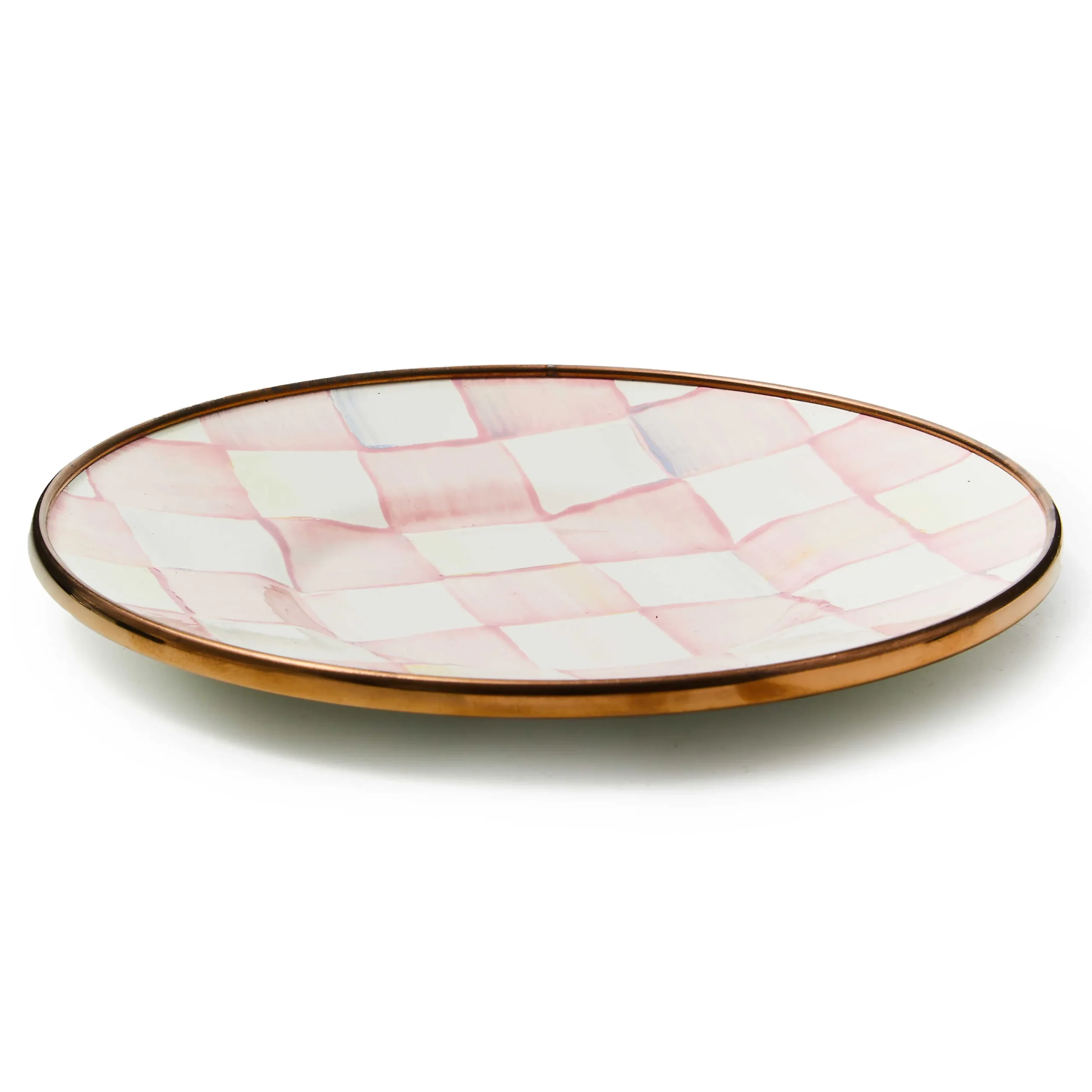 MacKenzie-Childs Rosy Check Saucer| The Coffee Shop|Fall Entertaining