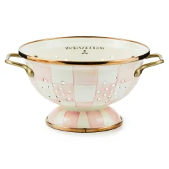 MacKenzie-Childs Rosy Check Small Colander| Spring|Kitchen Utensils & Tools