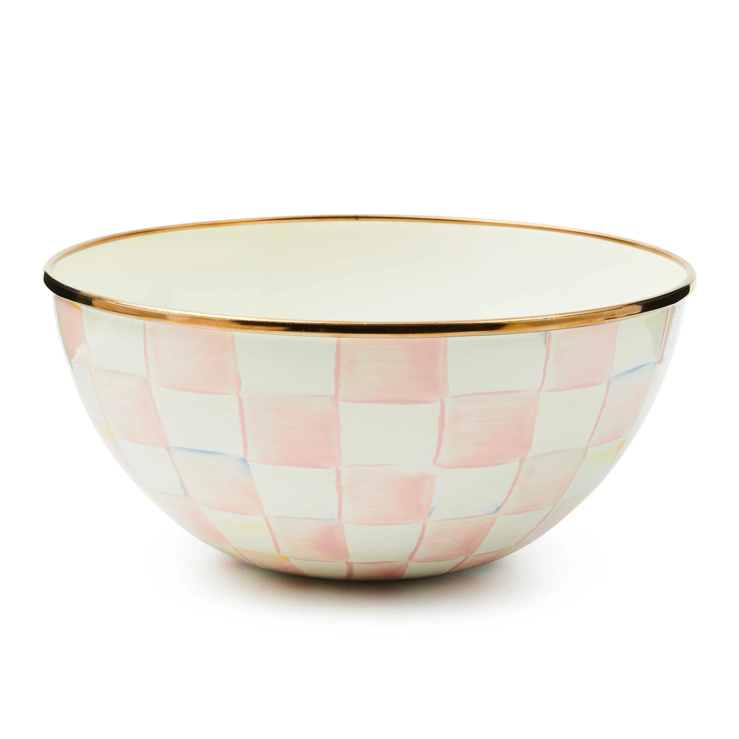 MacKenzie-Childs Rosy Check Small Everyday Bowl| Fall Entertaining|Serveware