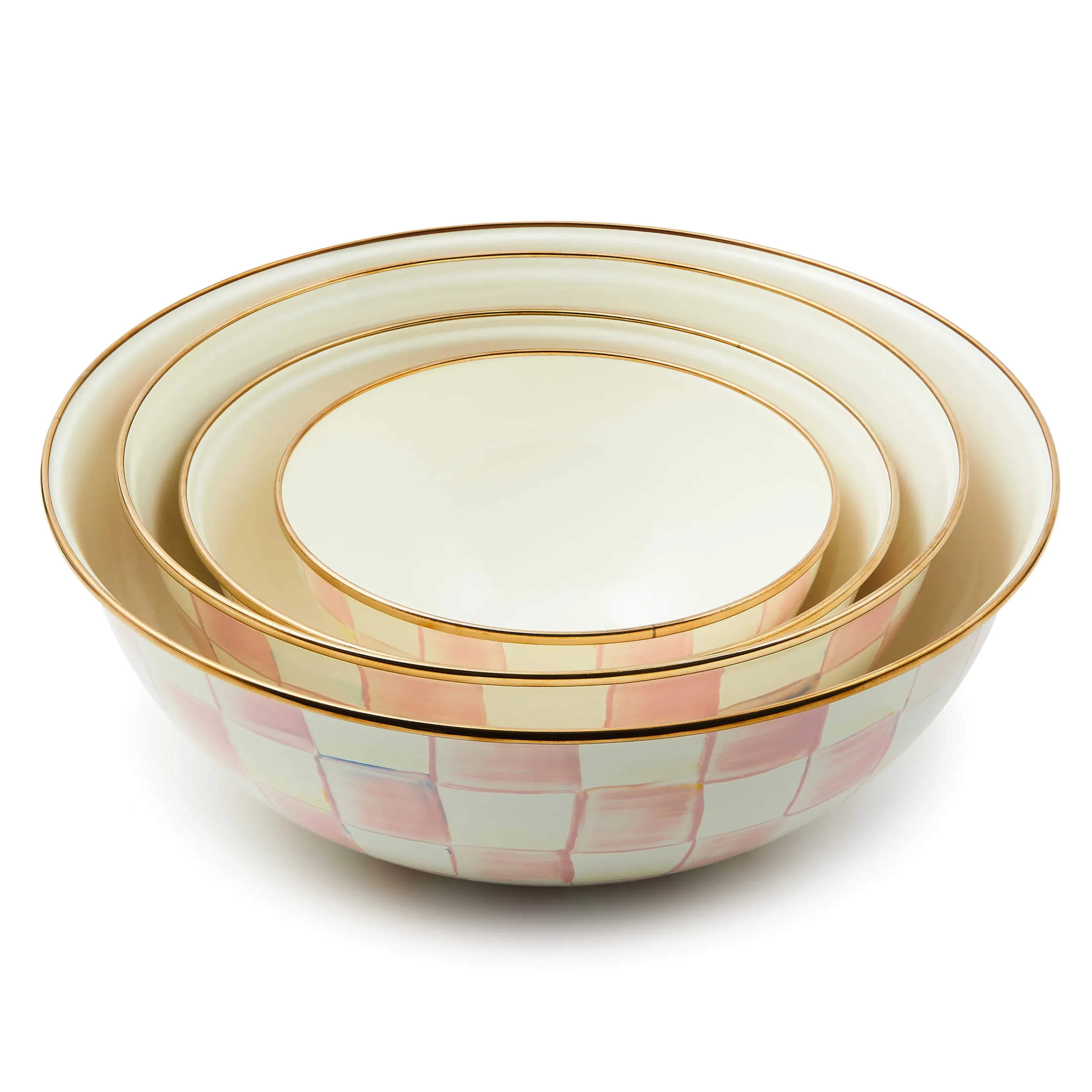 MacKenzie-Childs Rosy Check Small Everyday Bowl| Fall Entertaining|Serveware