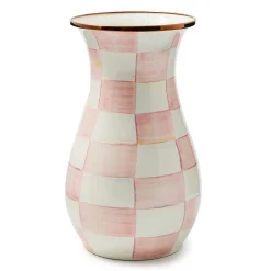 MacKenzie-Childs Rosy Check Tall Vase| Room Accents|Fall Entertaining