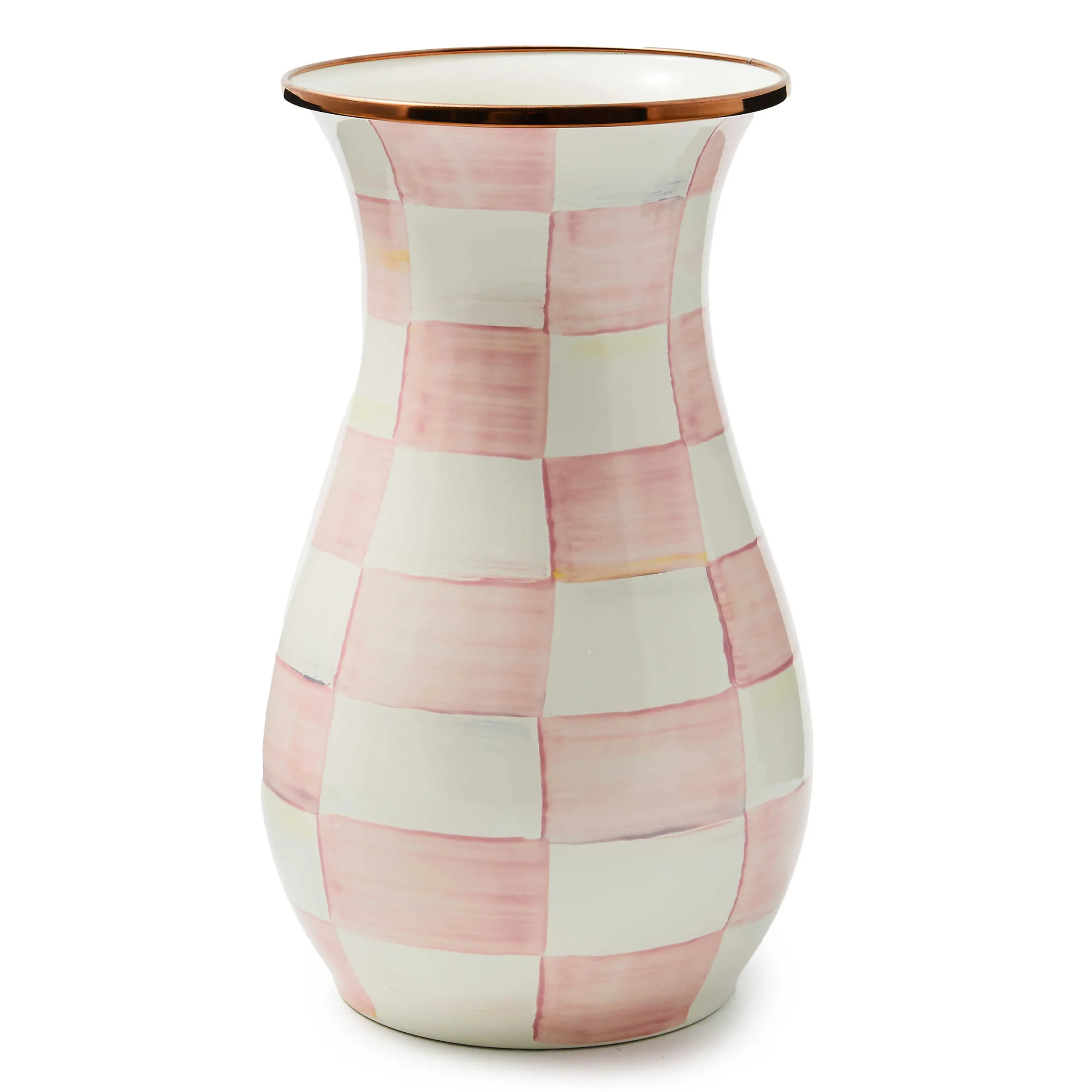 MacKenzie-Childs Rosy Check Tall Vase| Room Accents|Fall Entertaining