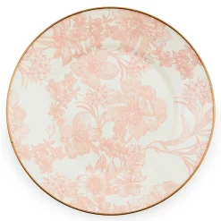MacKenzie-Childs Rosy English Garden Enamel Dinner Plate| Easter|Spring