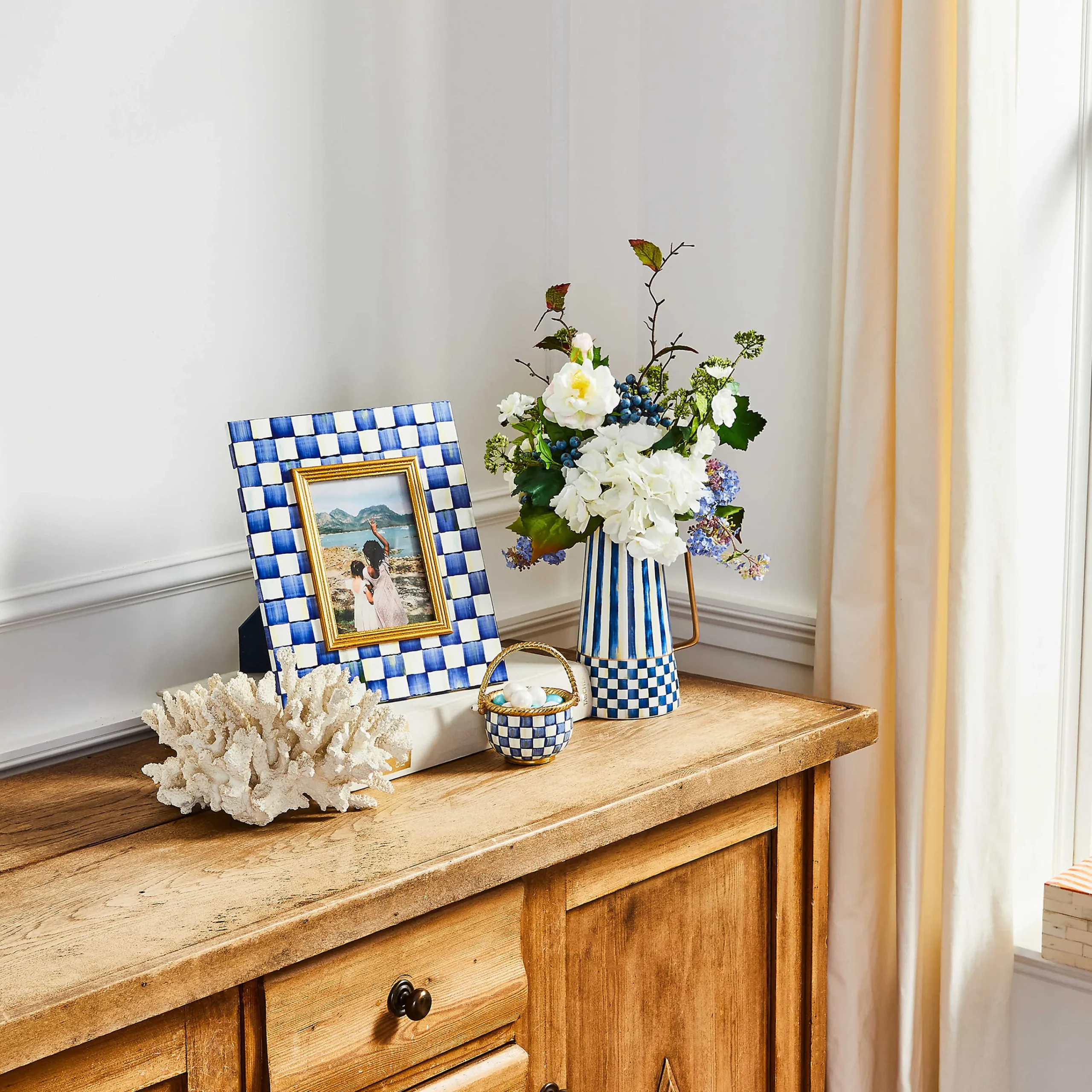 MacKenzie-Childs Royal Check 5 x 7 Frame| Room Accents