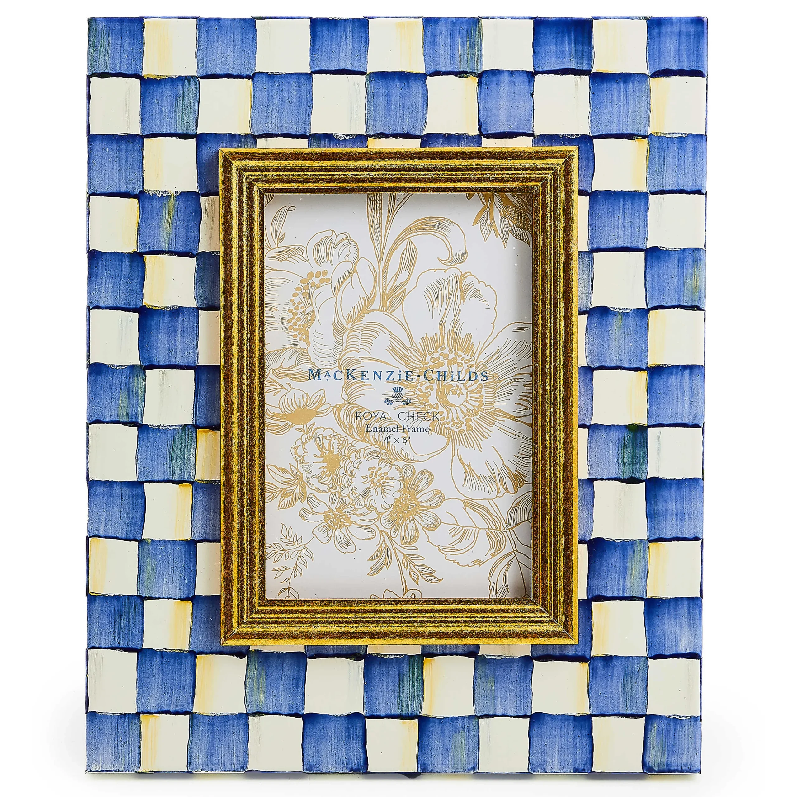 MacKenzie-Childs Royal Check 4 x 6 Frame| Room Accents