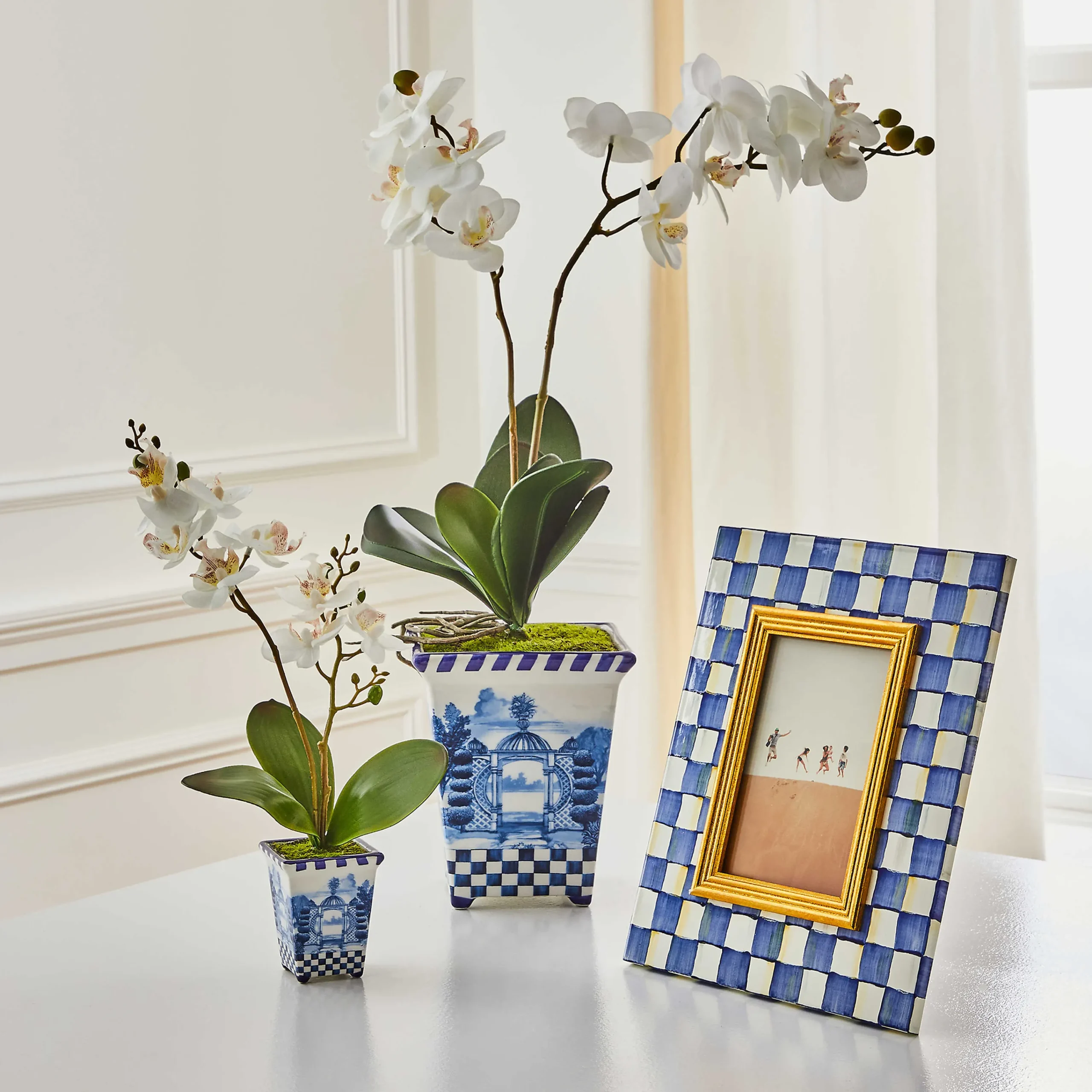 MacKenzie-Childs Royal Check 4 x 6 Frame| Room Accents