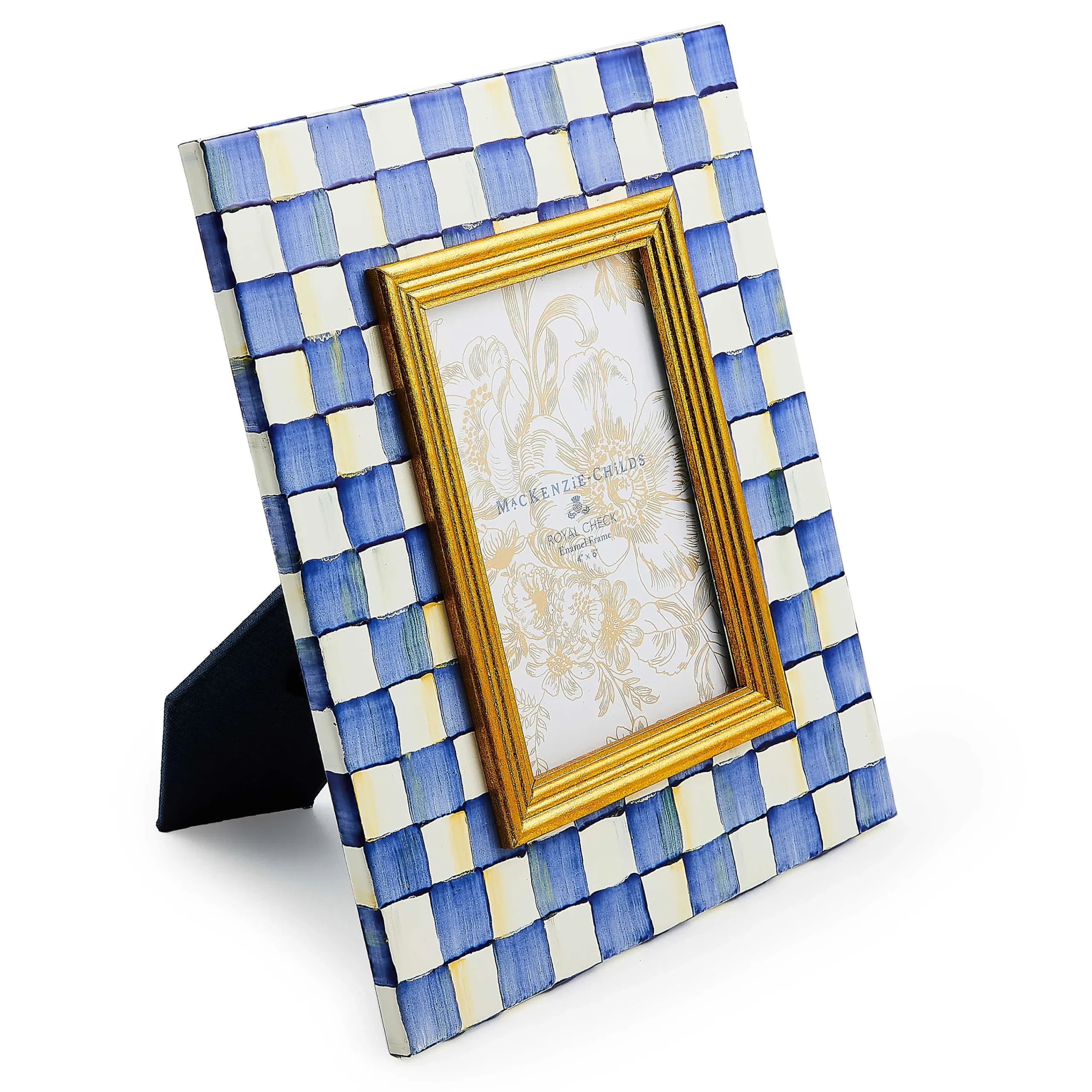 MacKenzie-Childs Royal Check 4 x 6 Frame| Room Accents