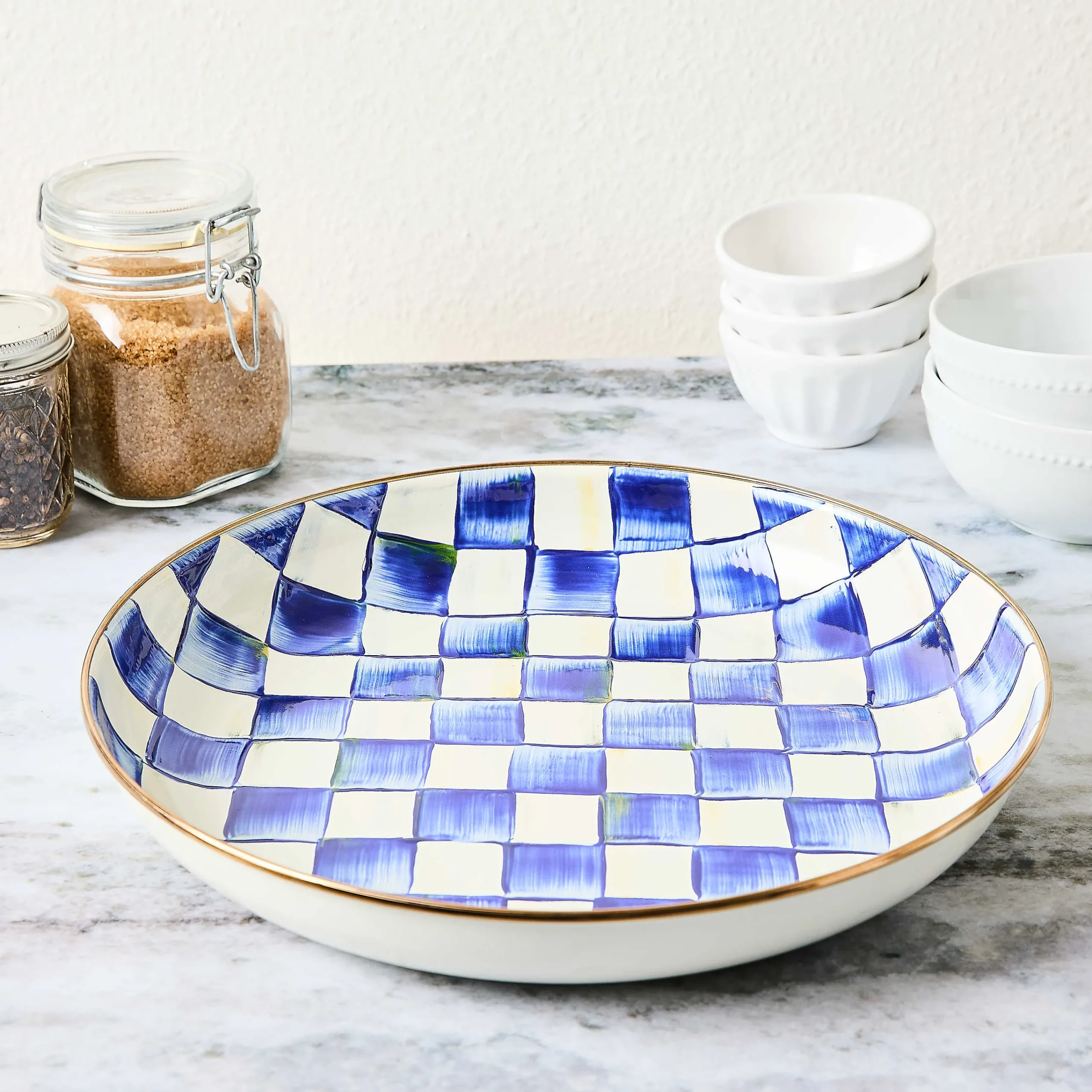 MacKenzie-Childs Royal Check Abundant Bowl| Serveware