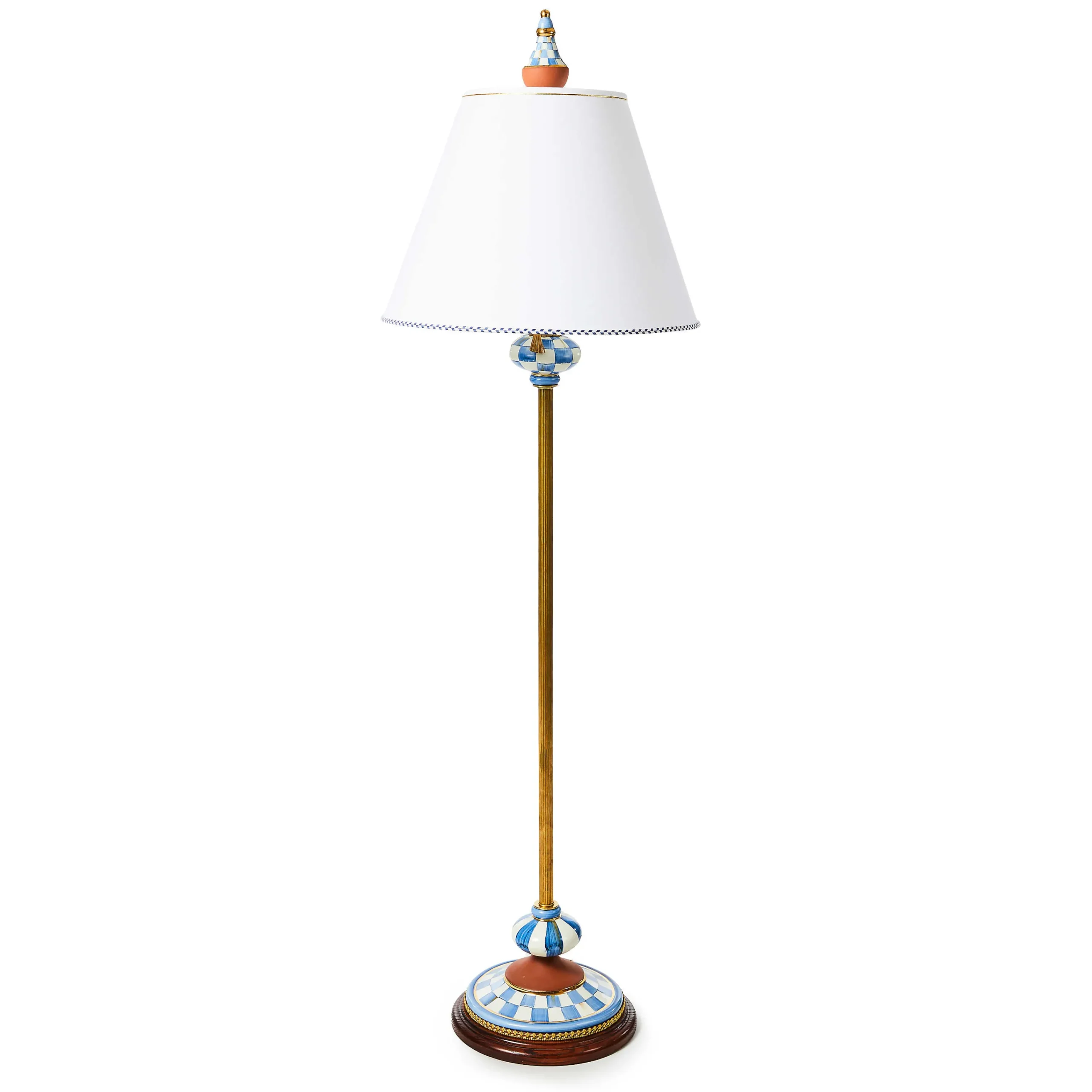 MacKenzie-Childs Royal Check Atelier Floor Lamp| Lighting