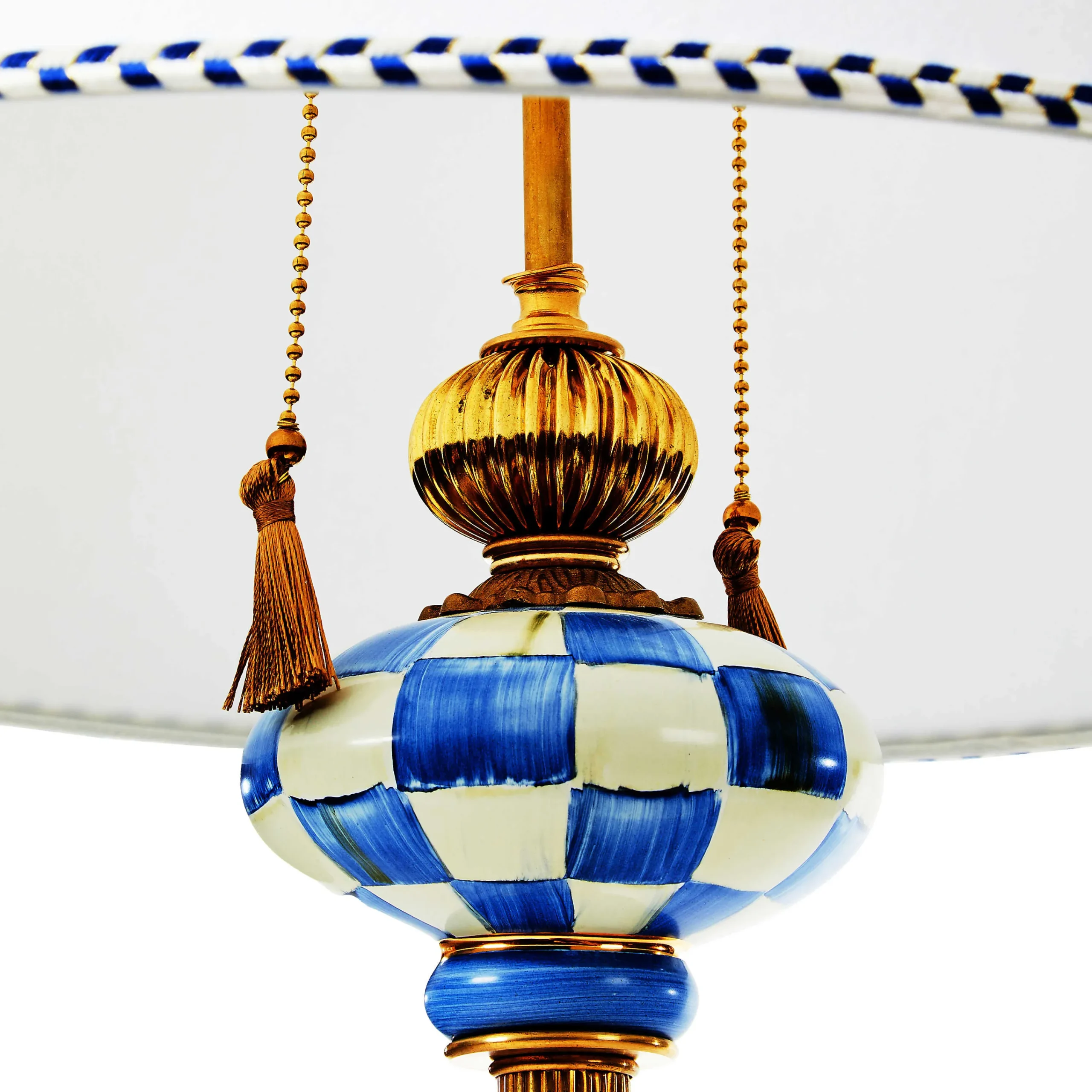 MacKenzie-Childs Royal Check Atelier Floor Lamp| Lighting