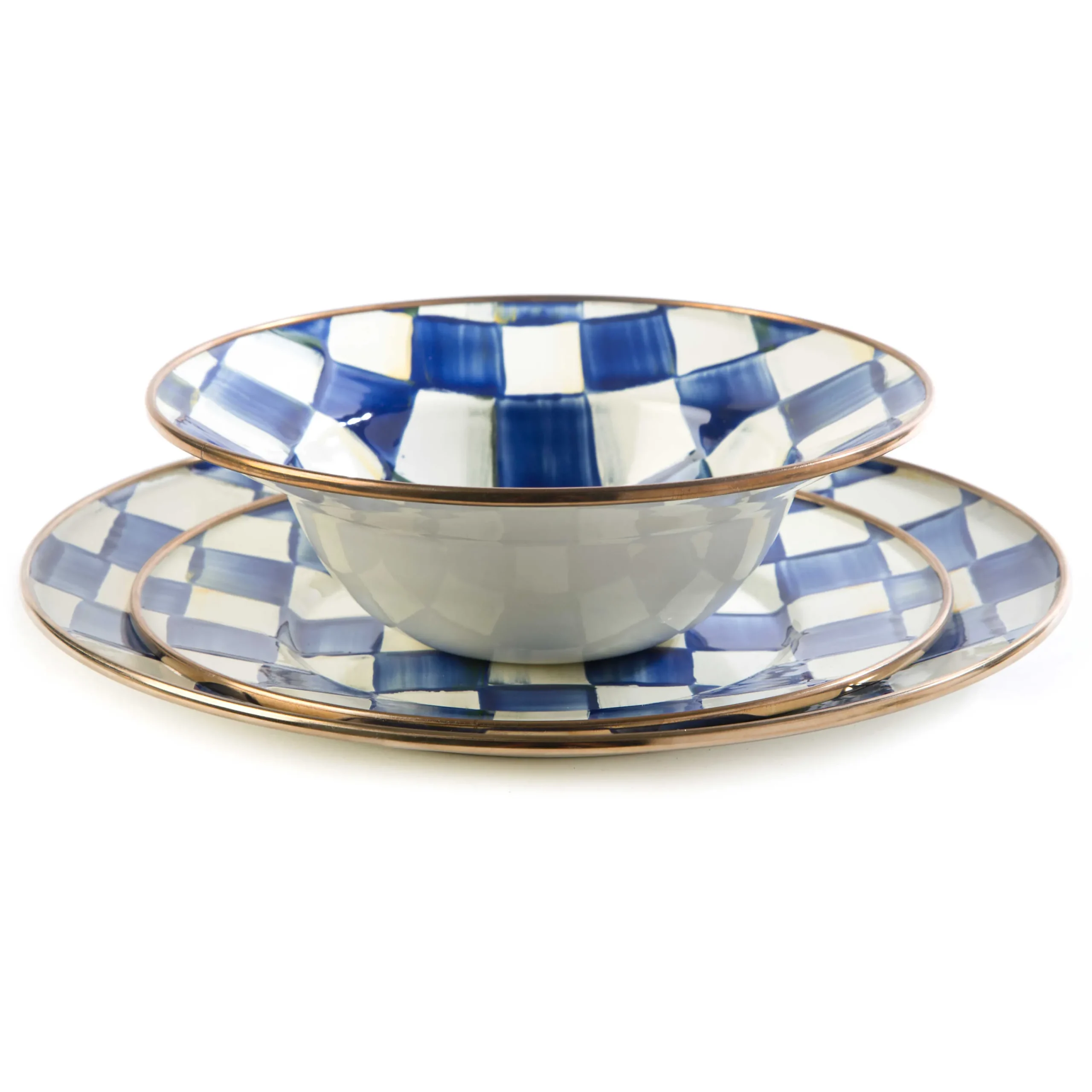 MacKenzie-Childs Royal Check Breakfast Bowl| Dinnerware & Flatware
