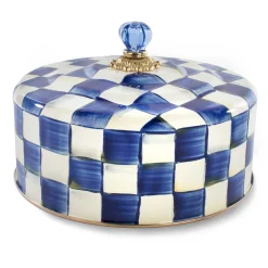 MacKenzie-Childs Royal Check Cake Carrier| Serveware