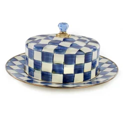 MacKenzie-Childs Royal Check Cake Carrier| Serveware