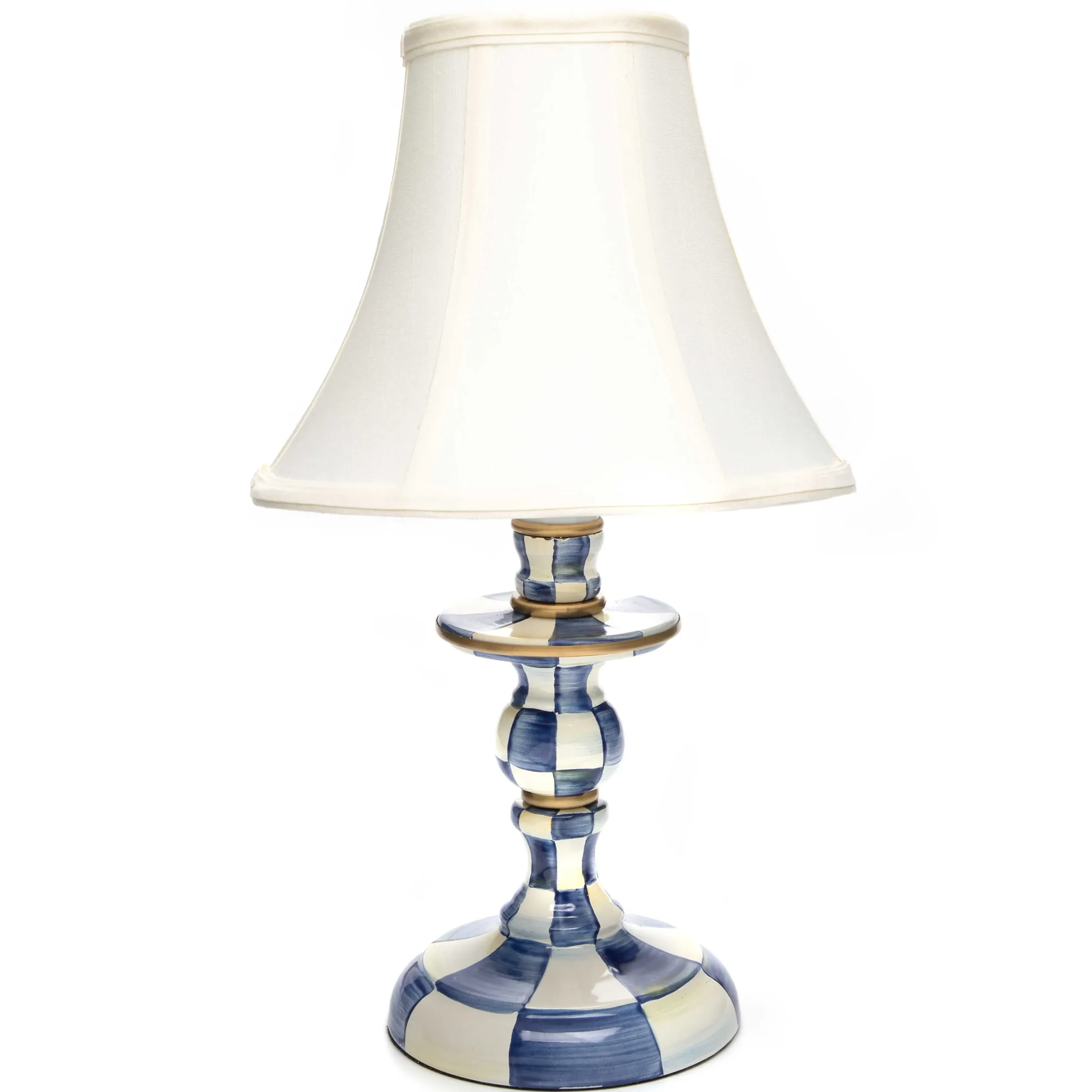 MacKenzie-Childs Royal Check Candlestick Lamp| Lighting