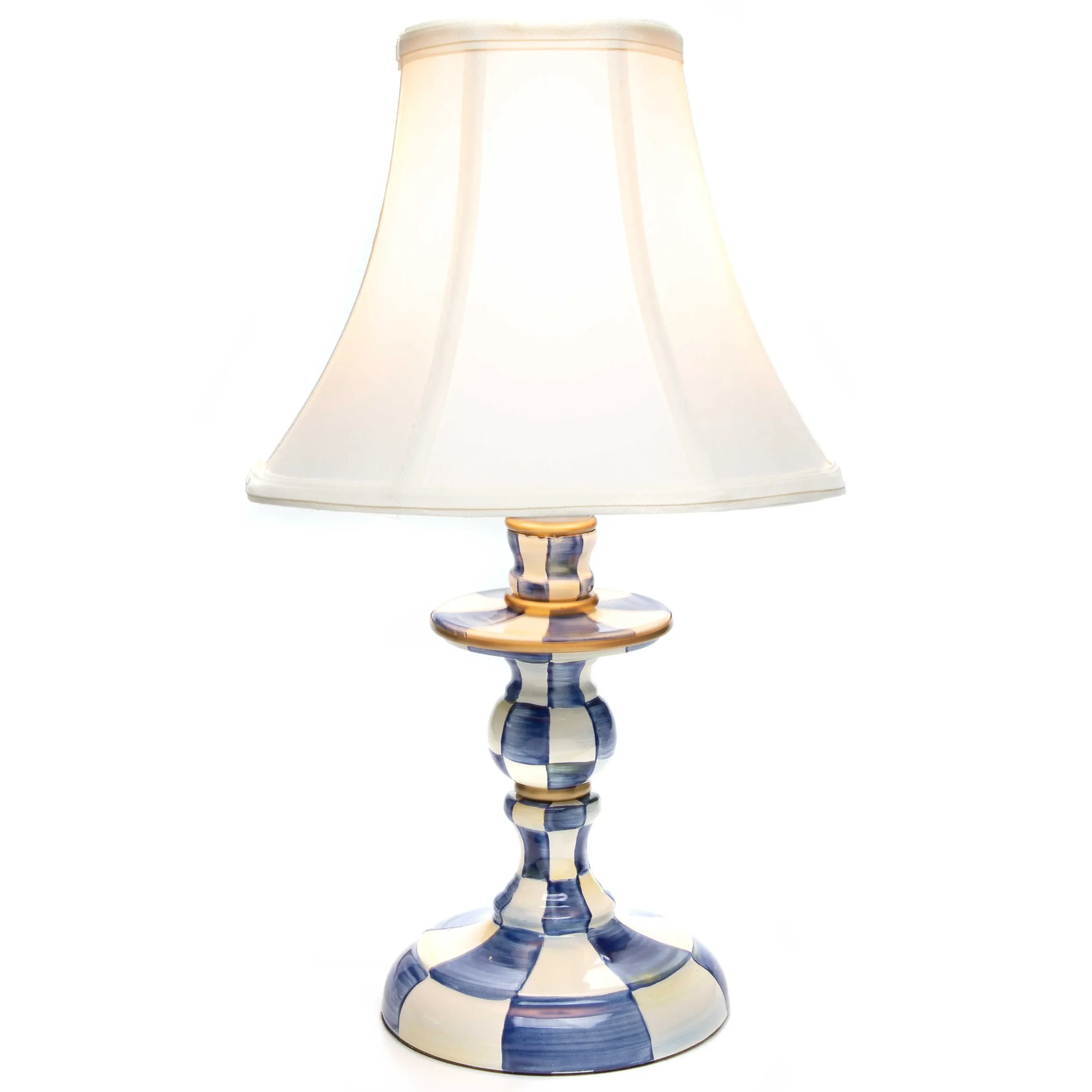 MacKenzie-Childs Royal Check Candlestick Lamp| Lighting