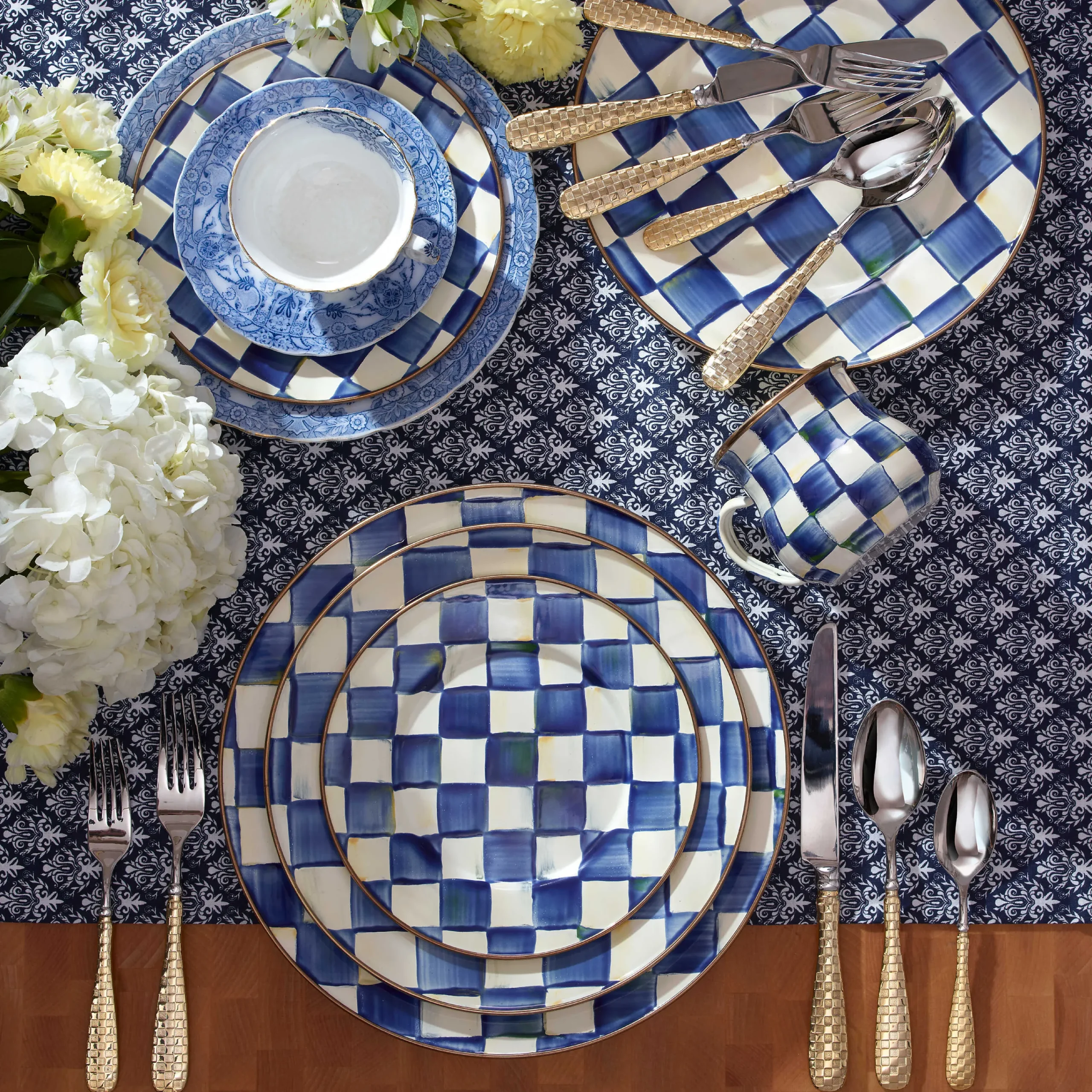 MacKenzie-Childs Royal Check Charger/Plate| Dinnerware & Flatware