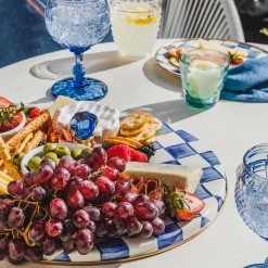 MacKenzie-Childs Royal Check Cheese Course| Serveware