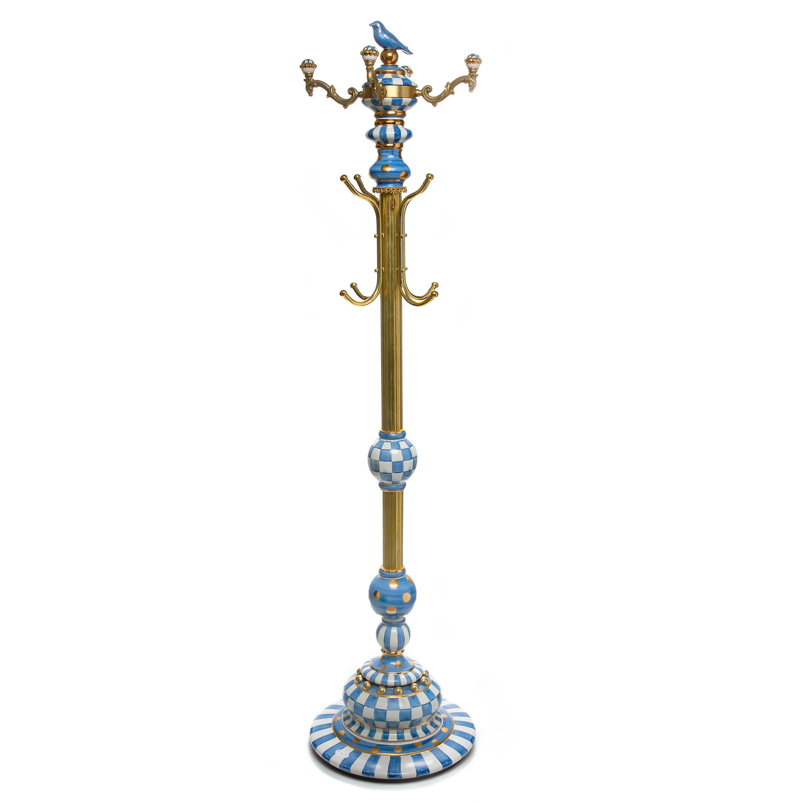 MacKenzie-Childs Royal Check Coat Perch| Entryway Furniture