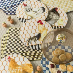 MacKenzie-Childs Royal Check Cork Back Placemats, Set of 4| Table Accessories|Kitchen & Table Linens