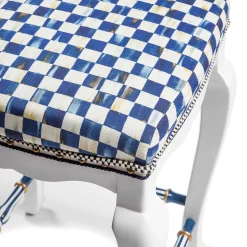 MacKenzie-Childs Royal Check Counter Stool| Dining Room & Kitchen