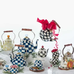 MacKenzie-Childs Royal Check Creamer| The Coffee Shop|Serveware