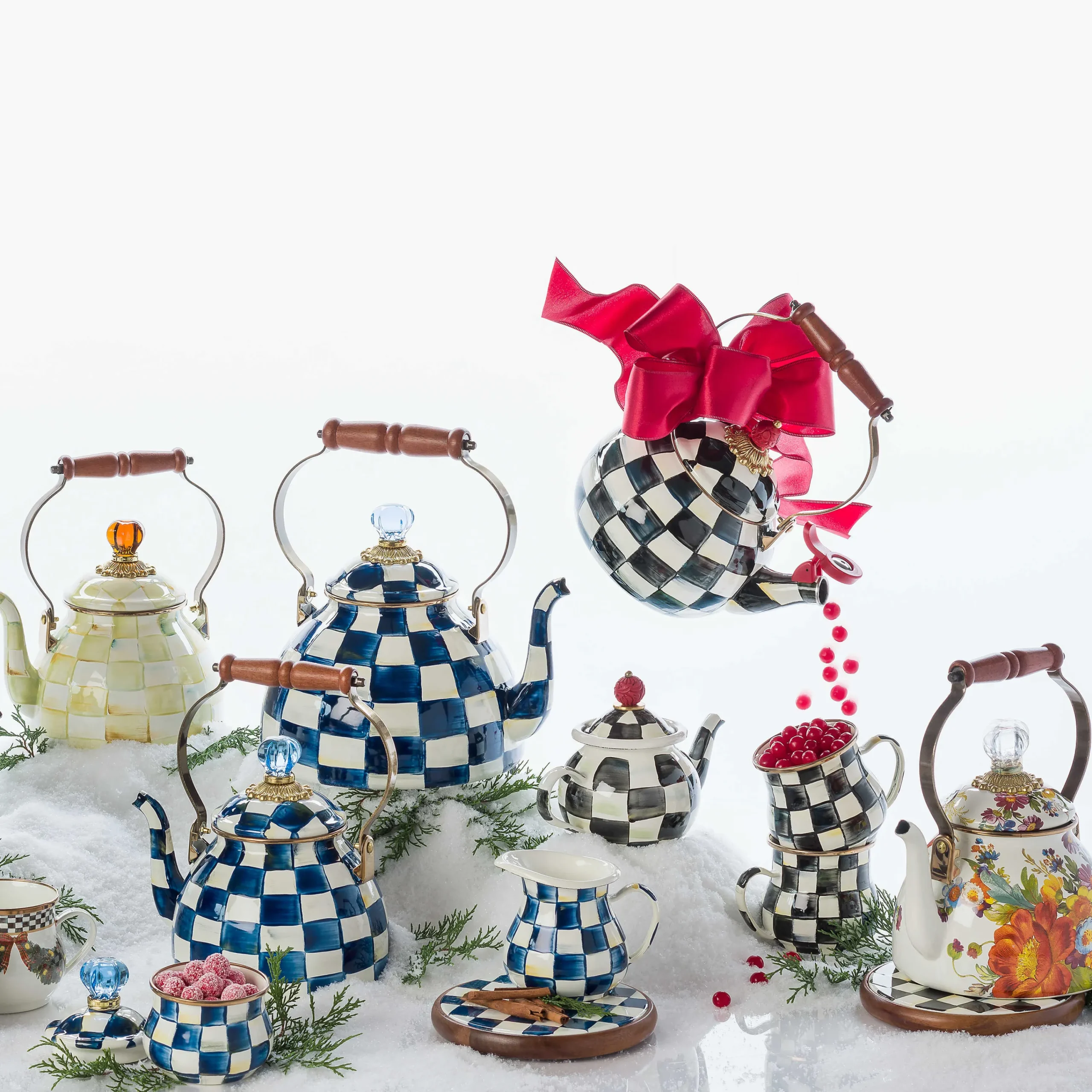 MacKenzie-Childs Royal Check Creamer| The Coffee Shop|Serveware