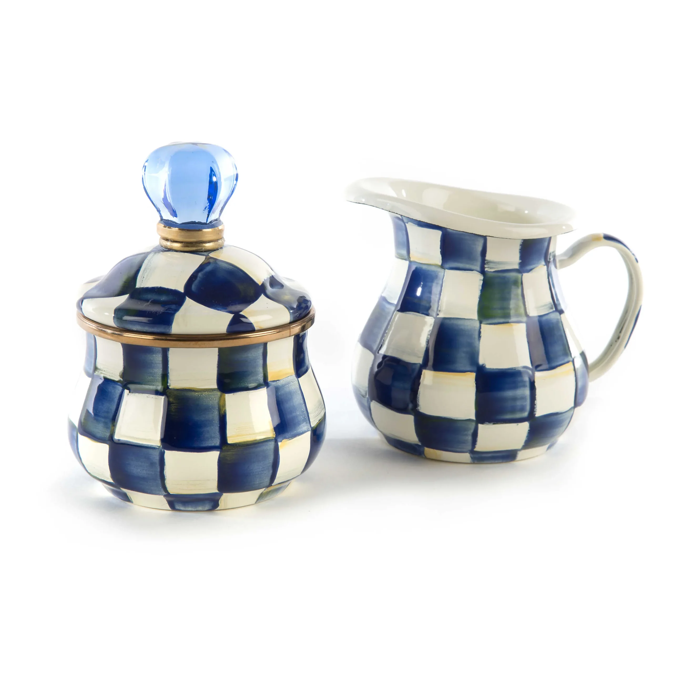 MacKenzie-Childs Royal Check Creamer| The Coffee Shop|Serveware
