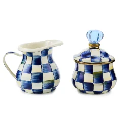 MacKenzie-Childs Royal Check Creamer  Sugar Bowl Set| Kitchen & Dining Sets|The Coffee Shop