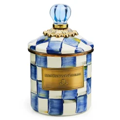 MacKenzie-Childs Royal Check Demi Canister| Room Accents|Kitchen Storage & Organization