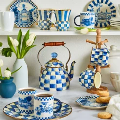 MacKenzie-Childs Royal Check Dinner Plate| Dinnerware & Flatware
