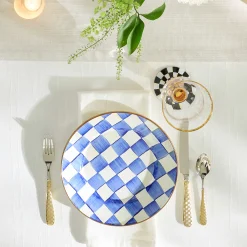 MacKenzie-Childs Royal Check Dinner Plate| Dinnerware & Flatware