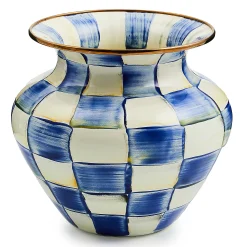 MacKenzie-Childs Royal Check Enamel Large Vase| Spring|Room Accents