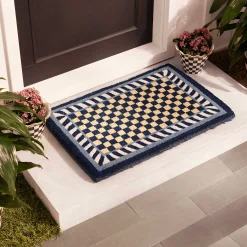 MacKenzie-Childs Royal Check Entrance Mat| Outdoor|Rugs