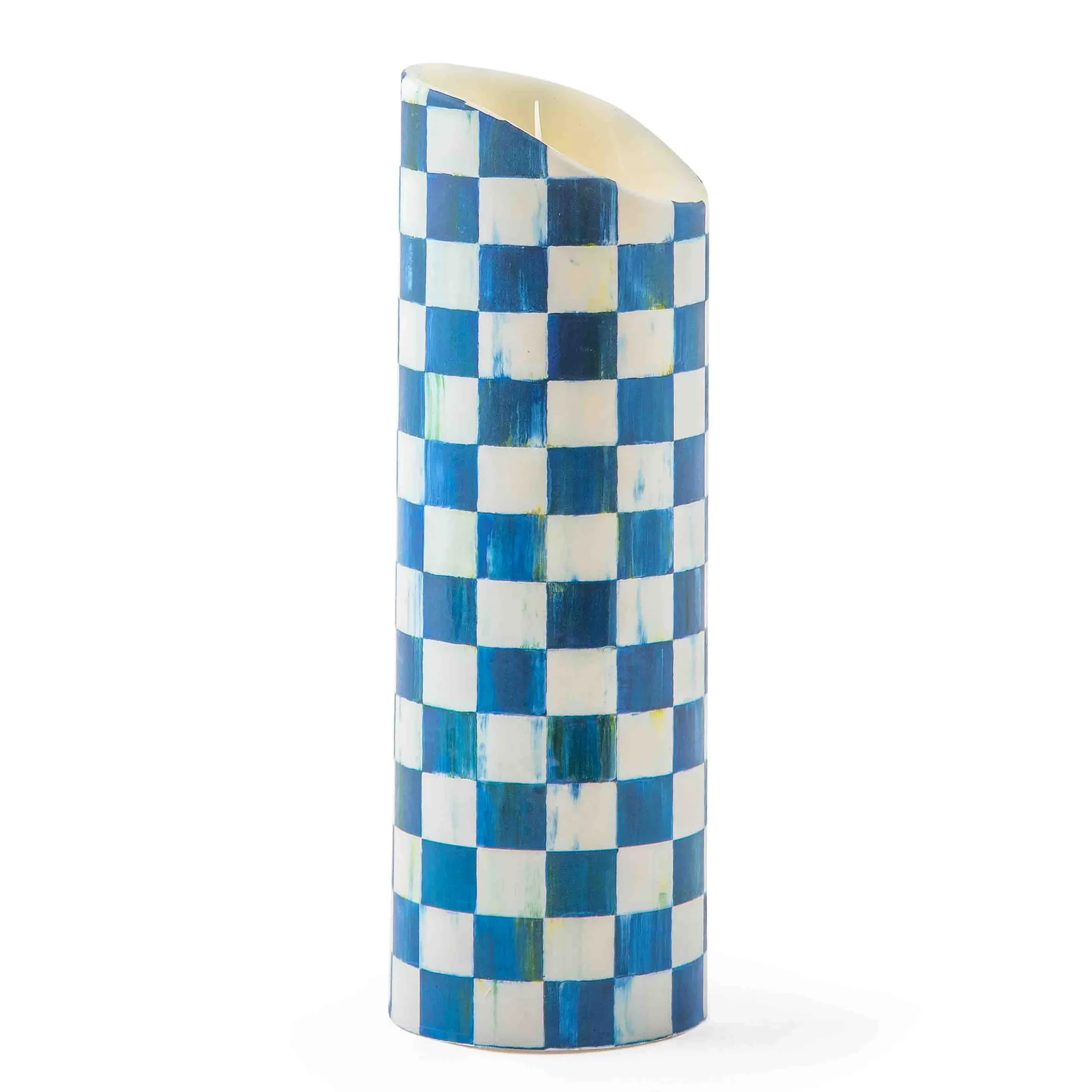 MacKenzie-Childs Royal Check Flicker 9 Pillar Candle| Candles & Fragrances