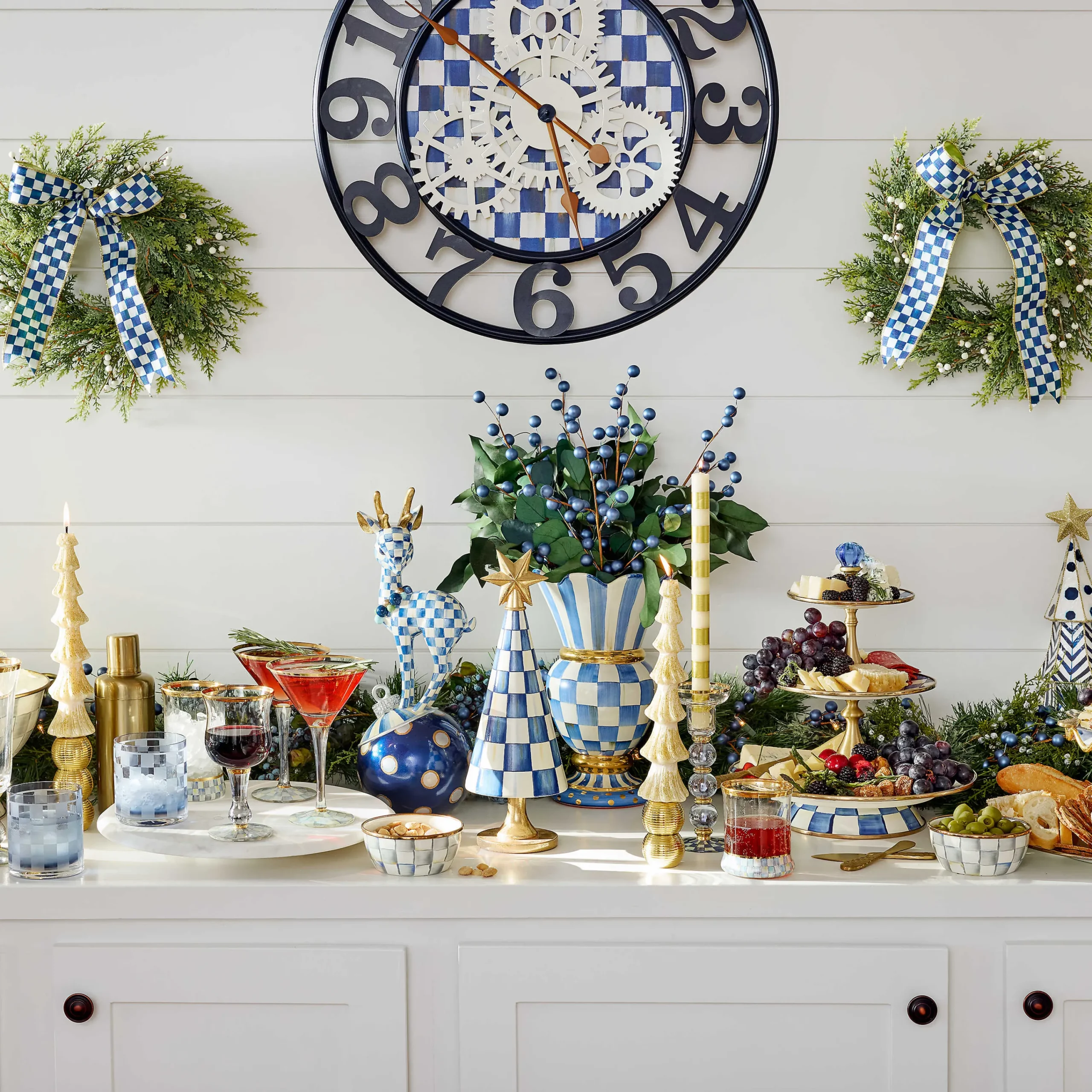 MacKenzie-Childs Royal Check Great Vase| Room Accents