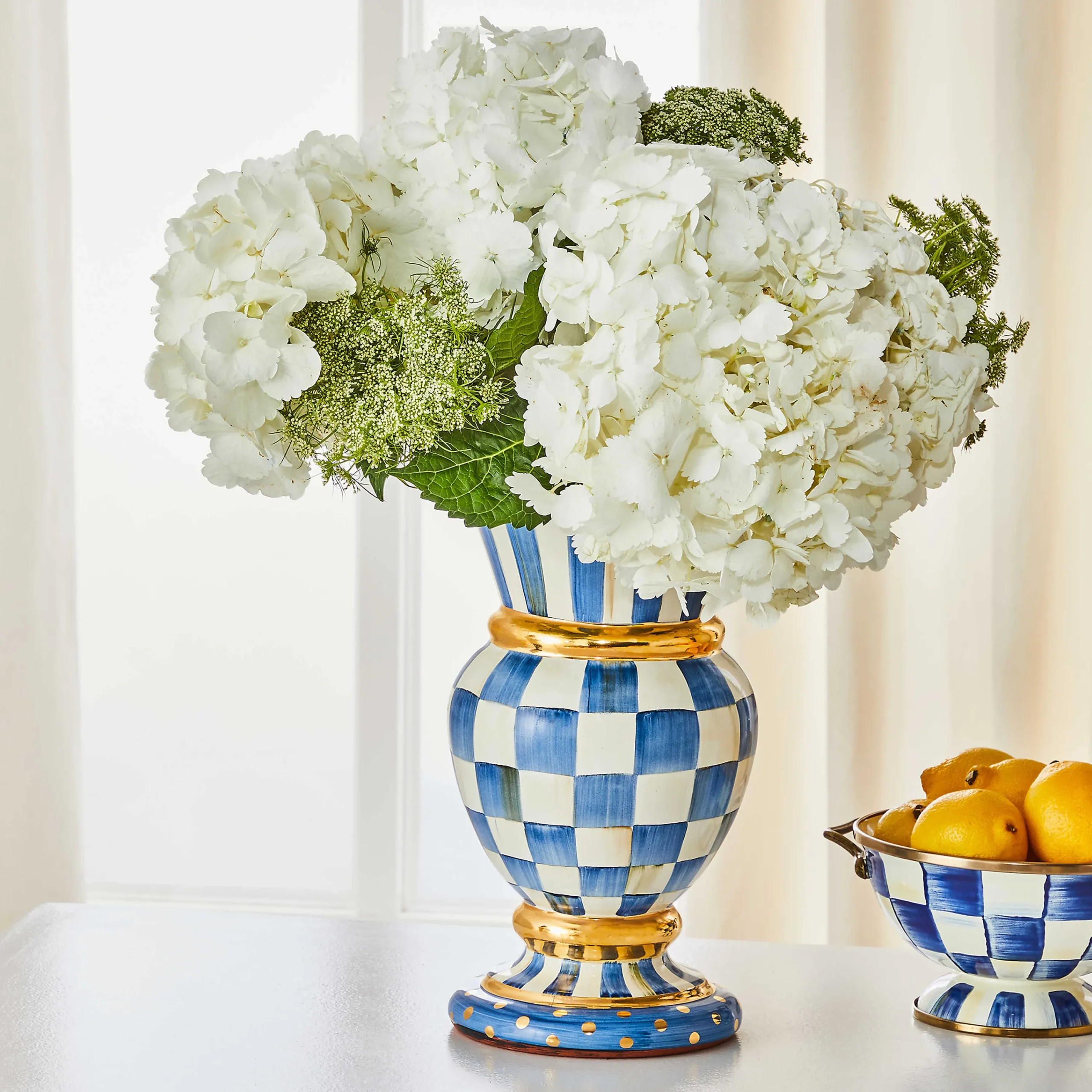 MacKenzie-Childs Royal Check Great Vase| Room Accents