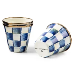 MacKenzie-Childs Royal Check Herb Pots, Set of 3| Spring|The Fall Shop