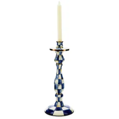 MacKenzie-Childs Royal Check Large Candlestick| Candles & Fragrances