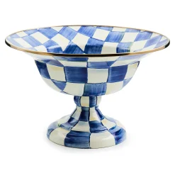MacKenzie-Childs Royal Check Large Compote| Serveware